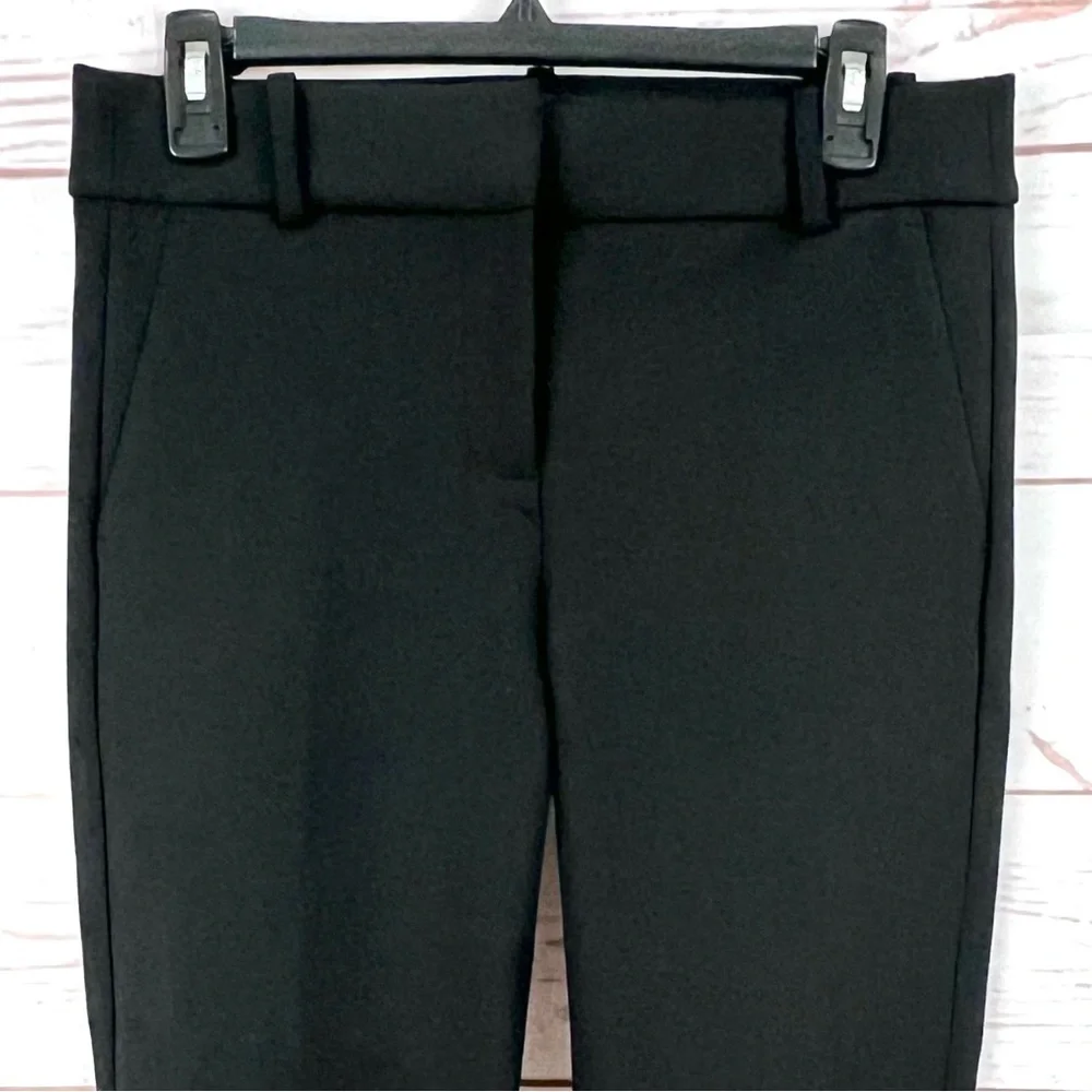 J.Crew Cameron High Rise Slim Ankle Trouser Pants in Four-Season Stretch Black